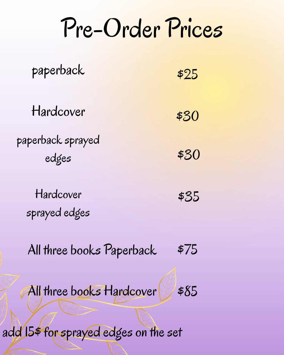 ALL THREE BOOKS (Pre Order)