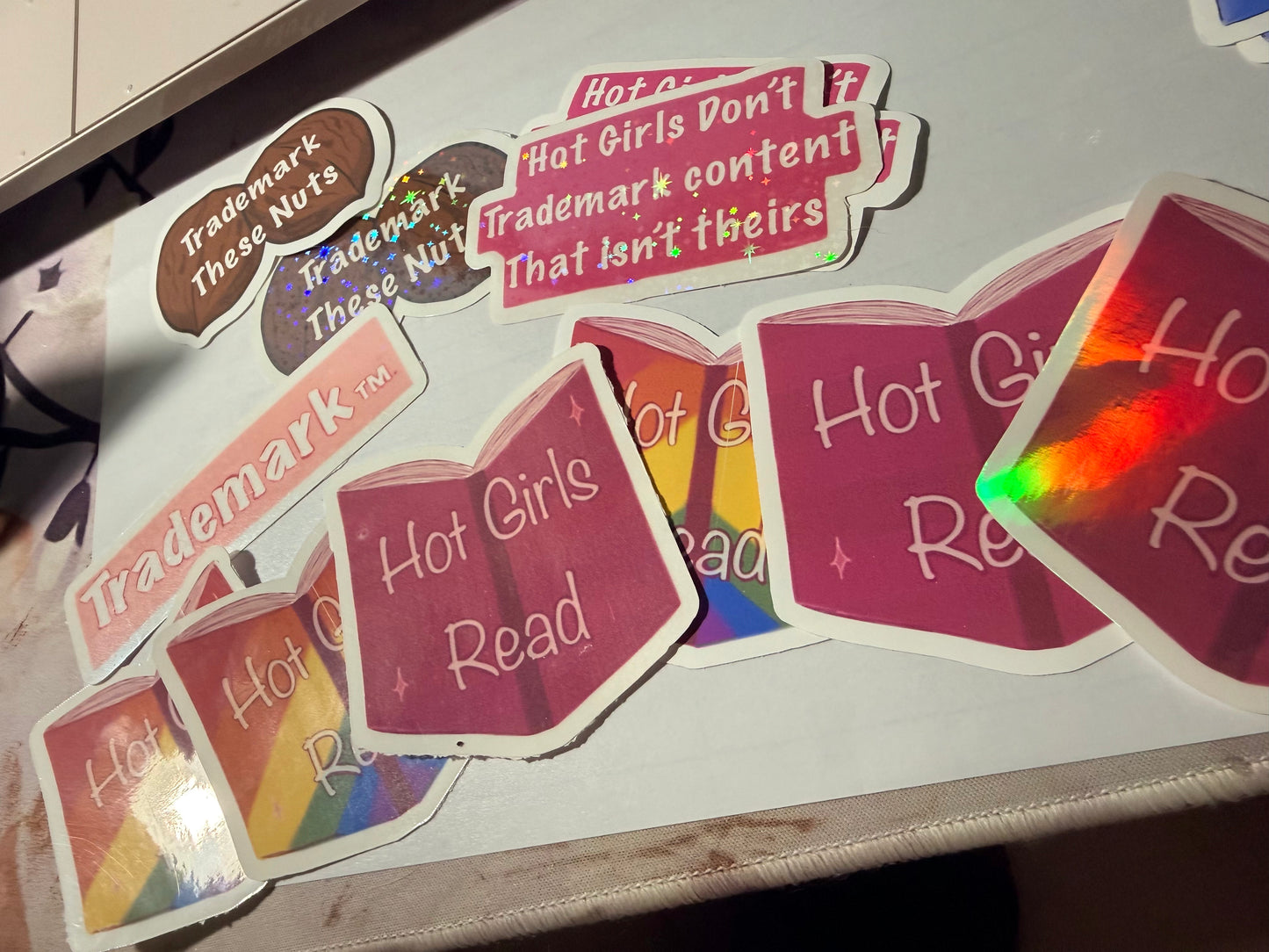 Hot girls read sticker