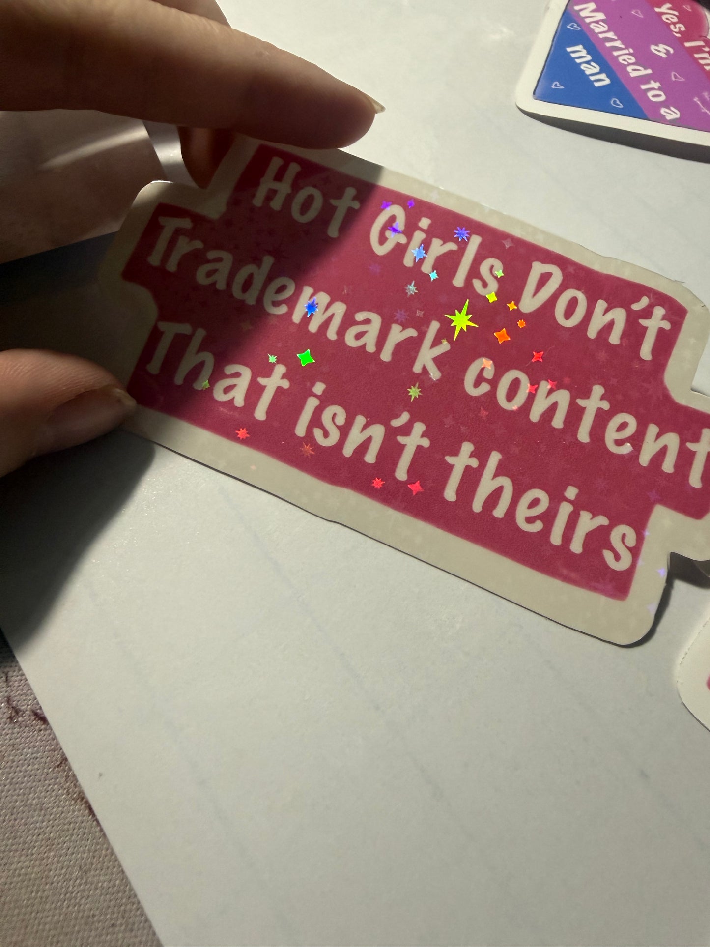 Trademark stickers