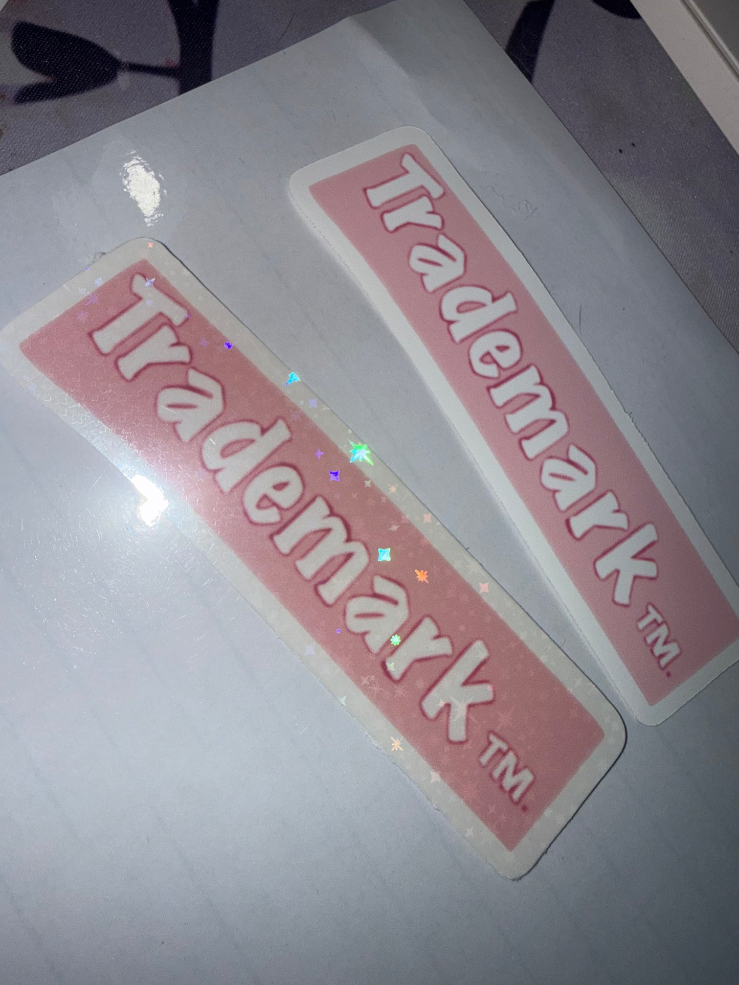 Trademark stickers