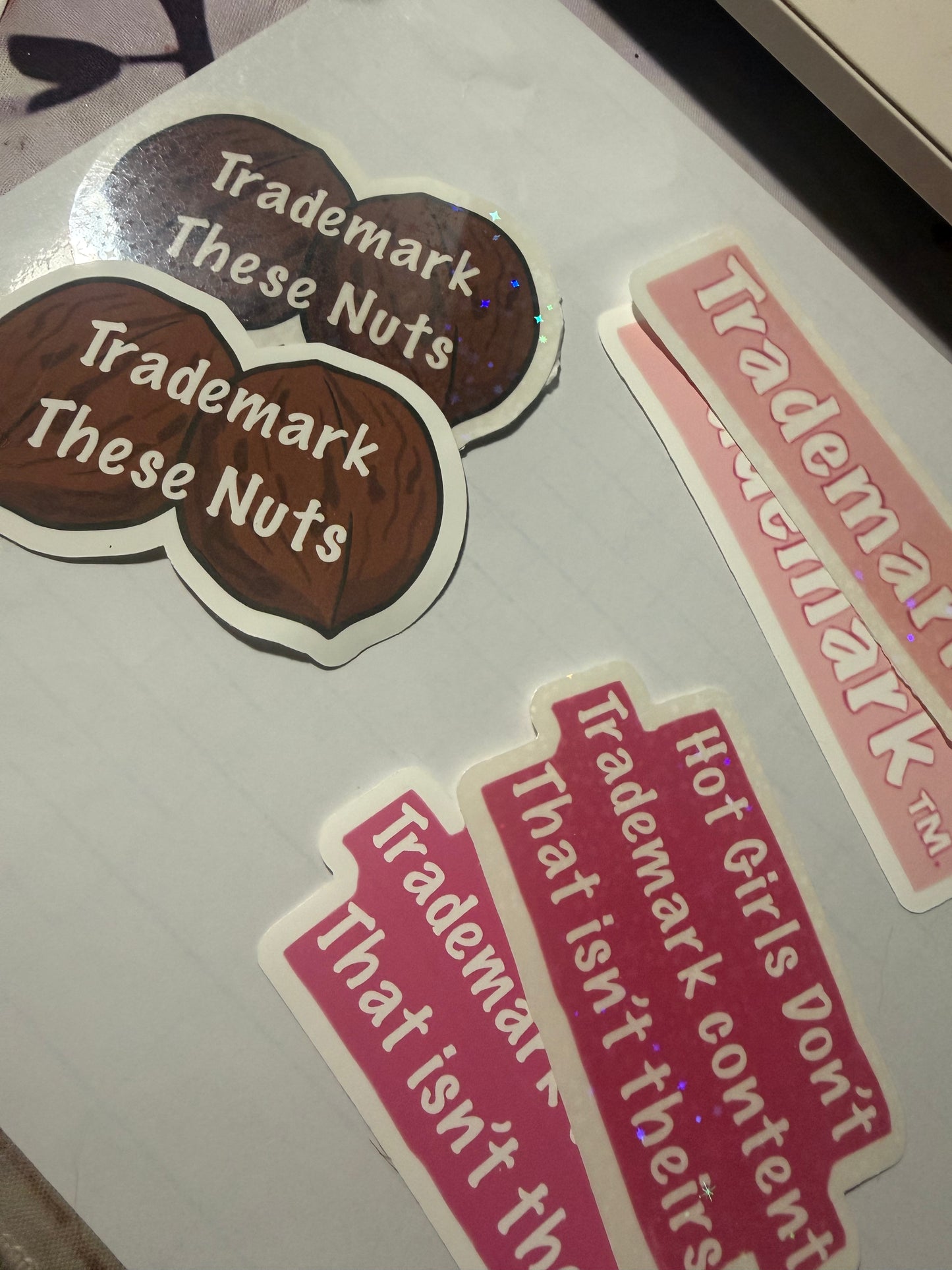 Trademark stickers
