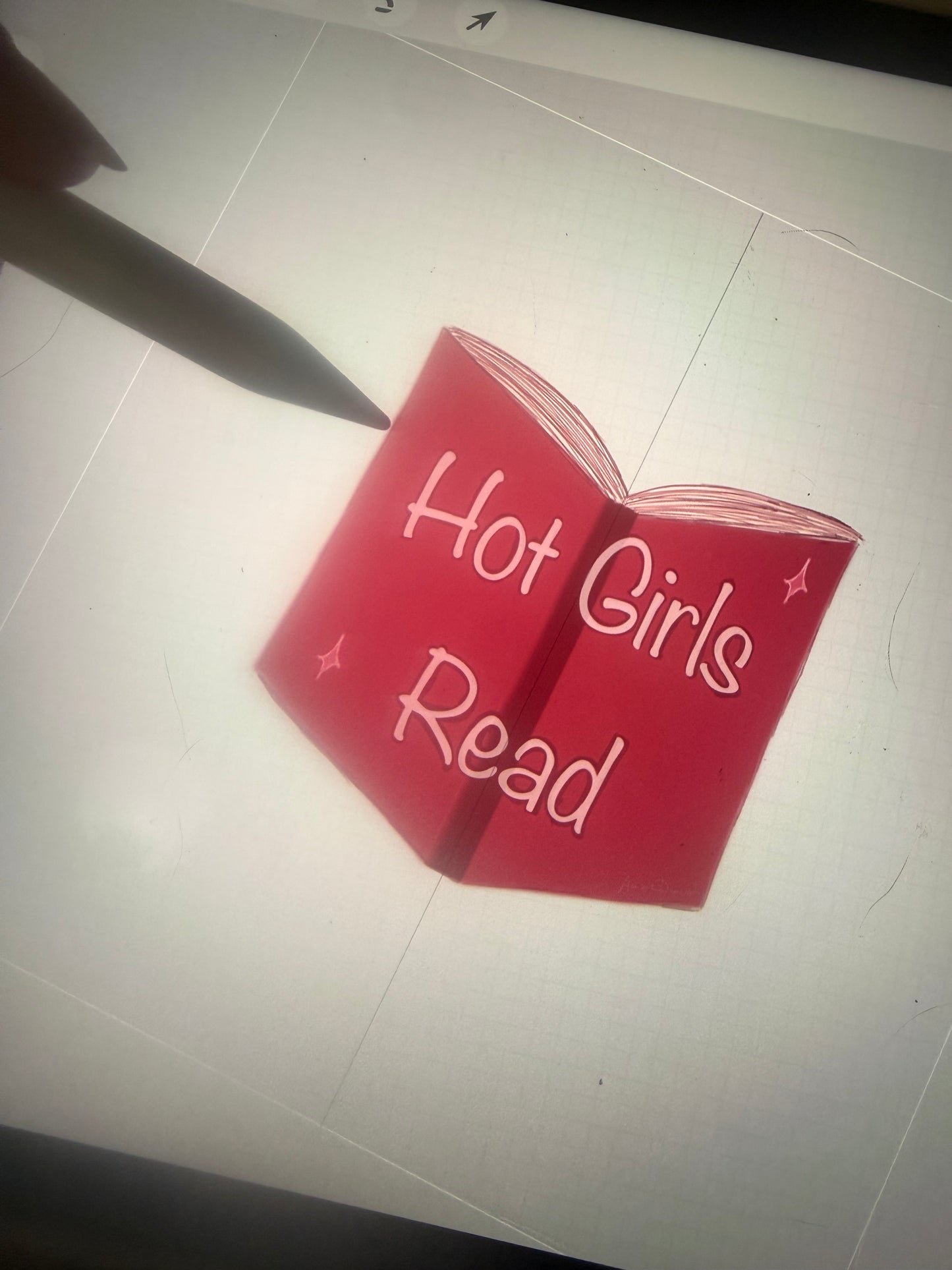 Hot girls read sticker