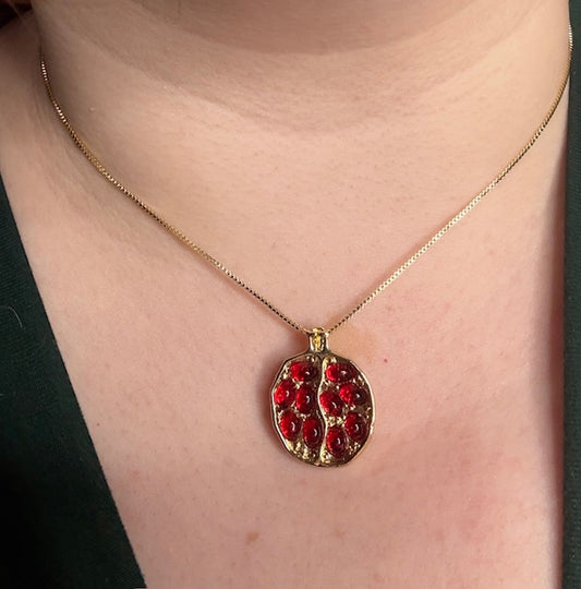 Gold Plated Pomegranate Necklace (Limited Time)